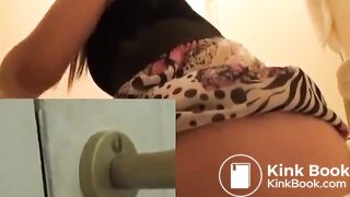 boss breaks into girls bathroom