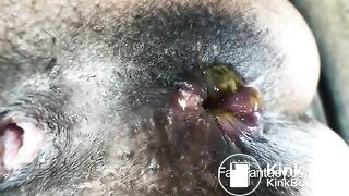 Beautiful ebony fart and scat