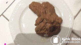 poop on plate