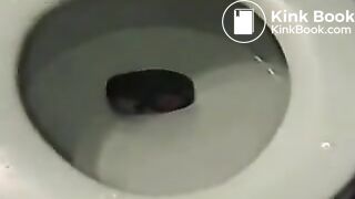 Sexy young girl on potty shitting