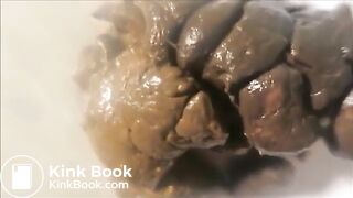 masked teen eating her own shit