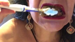 Brushing Teeth With Shit