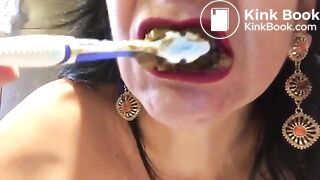 Brushing Teeth With Shit
