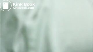 Girl straining pooping