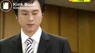 korean girl is holding up diarrhea in test stie