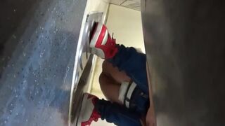 cute chinese girl shitting