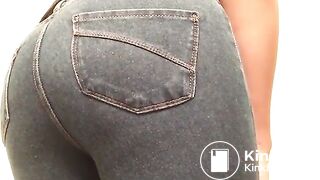 Girl has mushy poop in jeans