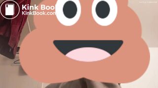 Shy Girl Poop On Toilet Lid