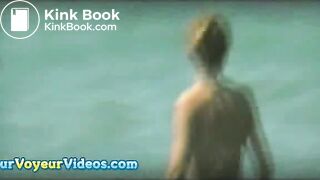 Female beach pooping