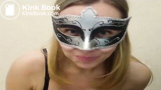 sexy Russian with a mask pooping - video 5