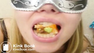 sexy Russian with a mask pooping - video 5