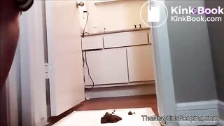 sexy Latina has diarrhea