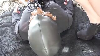 big scat meal, eating scat