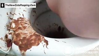 russian girl toilet mess