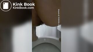 Long shit on toilet - video 2