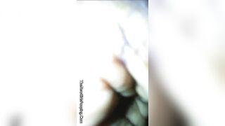 Dark skin ebony BBW Squats and Poops on Floor