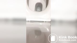 Public toilet pooping - video 2