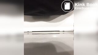 Public toilet pooping - video 2