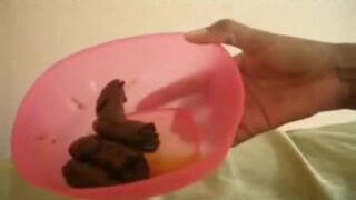 ebony shitting - video 3
