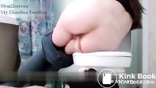 Diarrhea Toilet Slave Eats It All