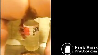 Milf Pooping in old panties for us