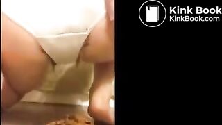 Milf Pooping in old panties for us