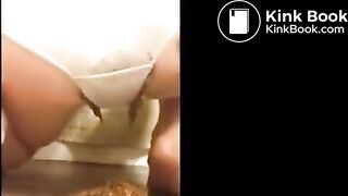 Milf Pooping in old panties for us