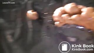 Girl lays a good sized poo.