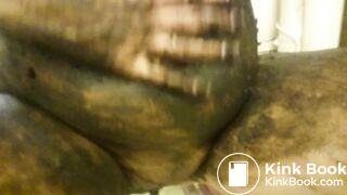 Black shit on pregnant beauty, full HD