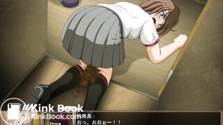 Japanese pooping girl animation - video 9