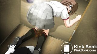 Japanese pooping girl animation - video 9