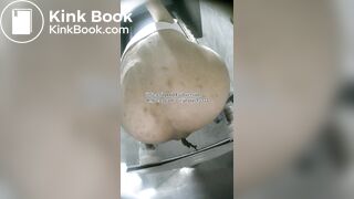 The girl used her hands to remove feces from her anus.