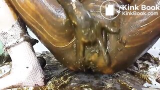 Completely Covered Nasty Shit Whore