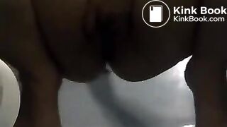 Pig masturbate and poop