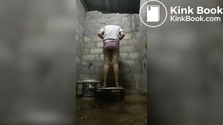 Thai girl diarrhea and shit in her panty