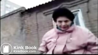 BBW granny takes a runny shit in public