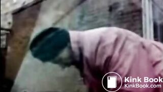 BBW granny takes a runny shit in public