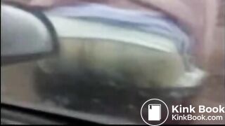 BBW granny takes a runny shit in public