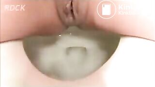 minty poops on the toilet