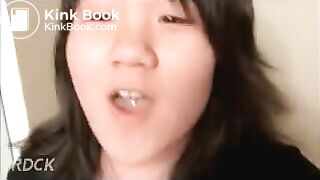 minty poops on the toilet