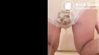 Big Girl Makes SLOPPY mess in her panties!