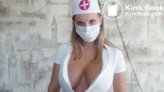sexy Russian with a mask poops