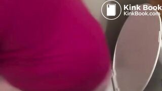 bbw comes home after work releases a gassy shit