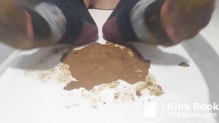 doggy style scat in bathtub