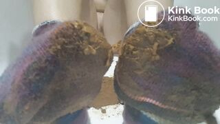 doggy style scat in bathtub