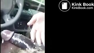 Prostitute barfing on dick