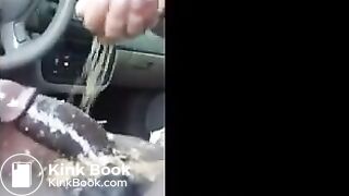 Prostitute barfing on dick