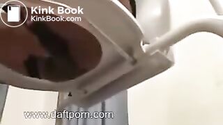 Mistress shitting on slaves mouth