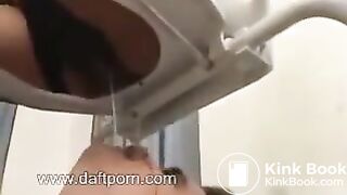 Mistress shitting on slaves mouth