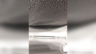 Diarrhea on restaurant spycam (turd visible)